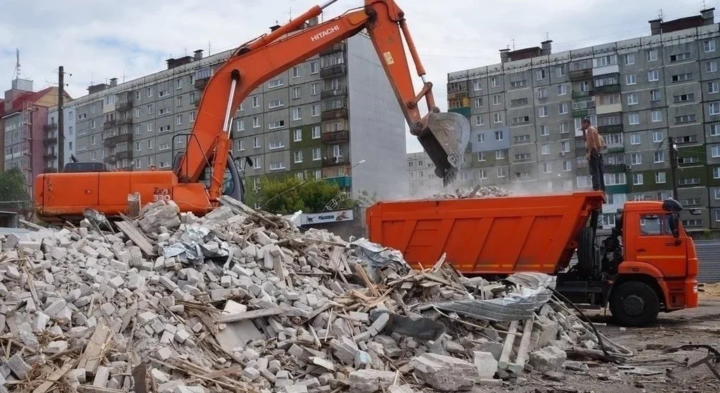 Профессиональный вывоз строительного мусора в Тихвине в октябре